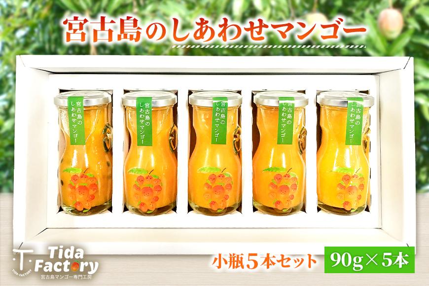 当社人気商品！宮古島のしあわせマンゴー　小瓶５本セット【90ｇ×5本】（T113）