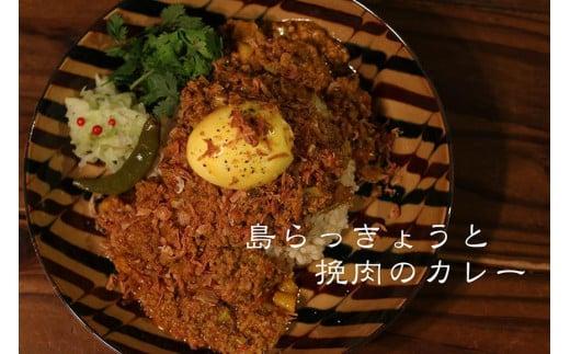 MOSESU CURRYの島カレーシリーズ　島らっきょうとひき肉のカレー 250g×3食（FP004）
