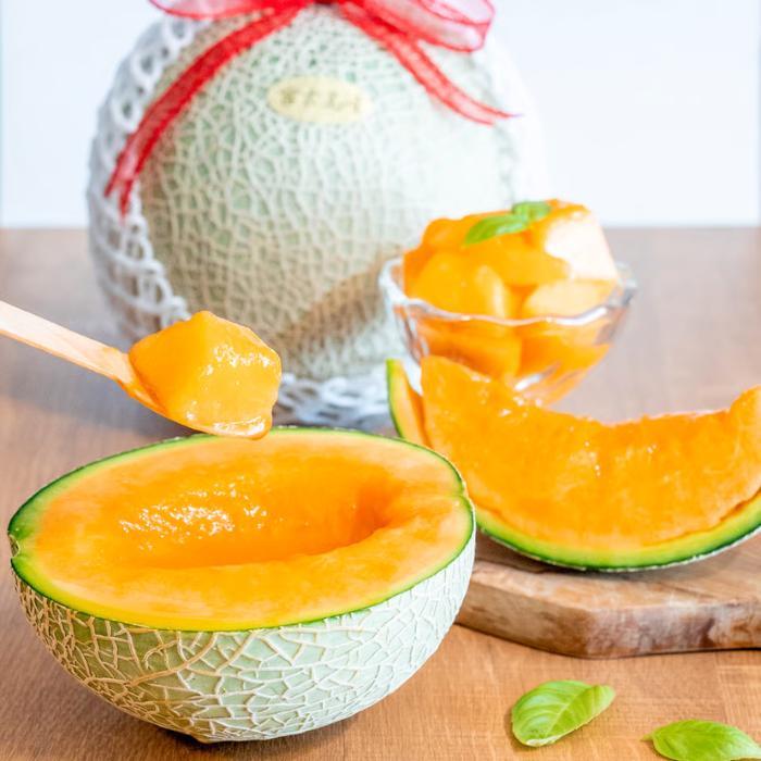 宮古島産 赤肉メロン 2玉 【農家直送】 ＜とみお農園＞（TN02）