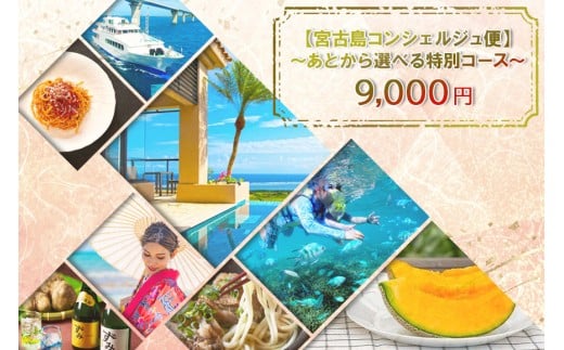 宮古島コンシェルジュ便 〜あとから選べる特別コース〜（9,000円分）（CW31）