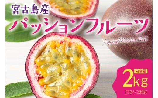 エキゾチックな味わい！宮古島産パッションフルーツ（2kg）(JJ009)