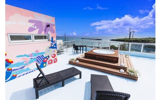 Coral Sea Villa新築1日1組限定ヴィラ宿泊券(2名〜7名1泊）