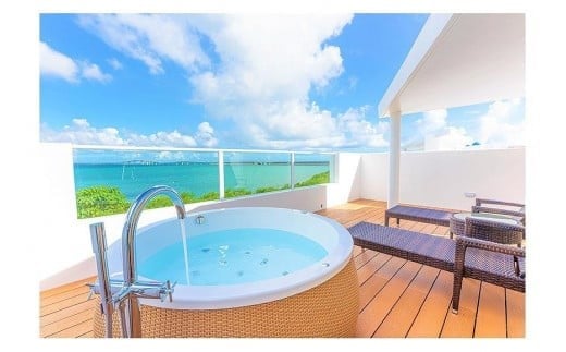 ブルーオーシャン ホテル＆リゾート 宮古島ロイヤルスイートヴィラ ペア宿泊券（1泊朝食付）※プライベートプール付（FB002）