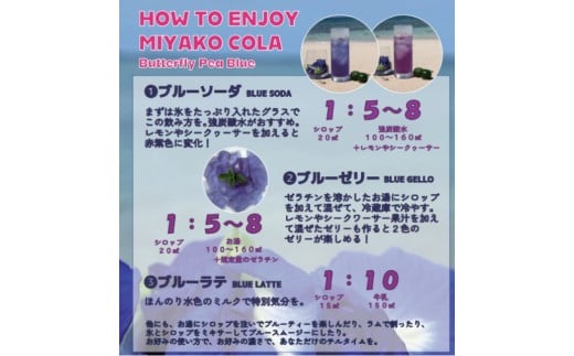 【宮古島のクラフトコーラ飲み比べ】ミヤココーラ≪オリジナル＆ブルー≫(JN004)
