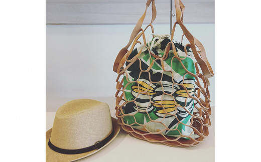 HF011　てぬぐい＋巾着セット【島バナナ】