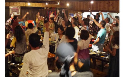 三線ライブのある宮古島の居酒屋『郷家』貸切り券（最大100名）（FD005）