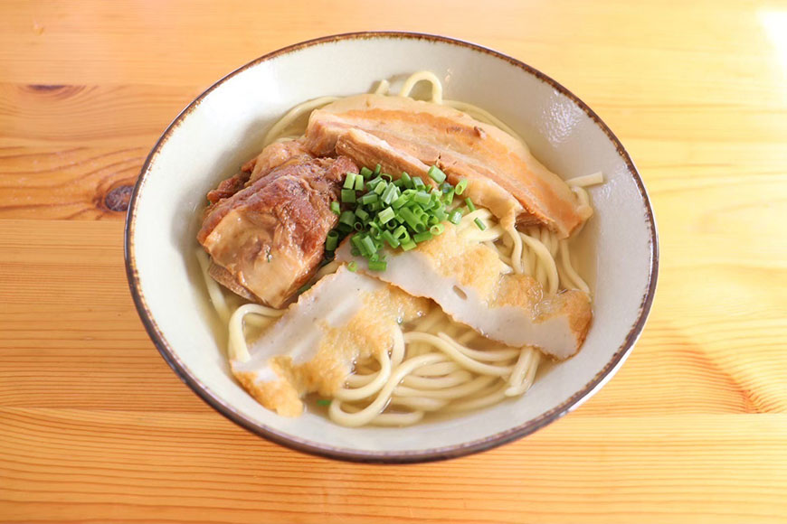 MT001　宮古そばセット5食セット（麺・出汁・かまぼこ・お肉）5食分