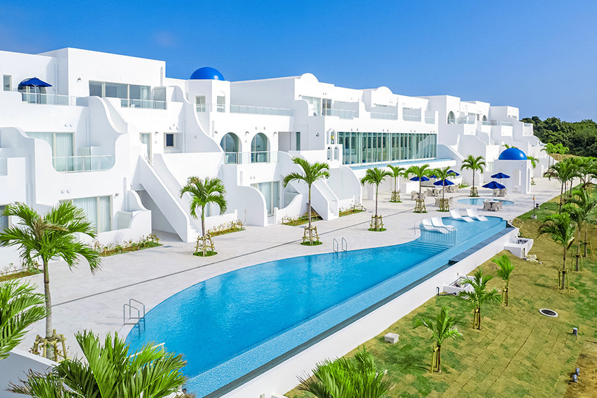 FB003　サントリーニ ホテル ＆ ヴィラズ 宮古島　 ペア宿泊券（1泊朝食付）