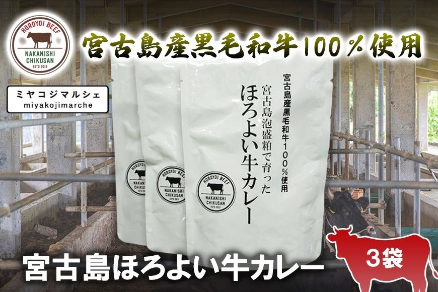 JH011　宮古島ほろよい牛カレー（3袋）