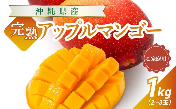 【2026年発送】高平農園の完熟アップルマンゴー【家庭用】 1kg(2~3玉)