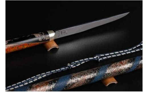 琉球刀子型レターオープナー 作品名【雪降る夜の散歩道】