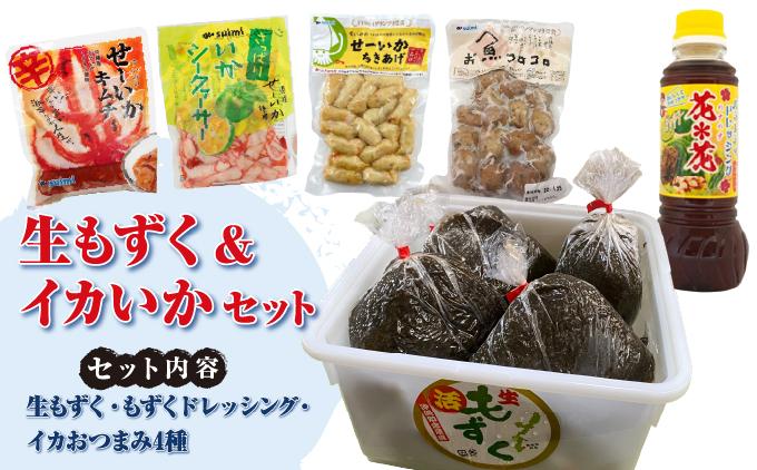 生もずく＆イカいかセット   I  生もずく イカ セット  海産物 海の幸 新鮮 食材 料理   沖縄県 南城市 ふるさと納税 一般社団法人 南城市観光協会 南城市地域物産館