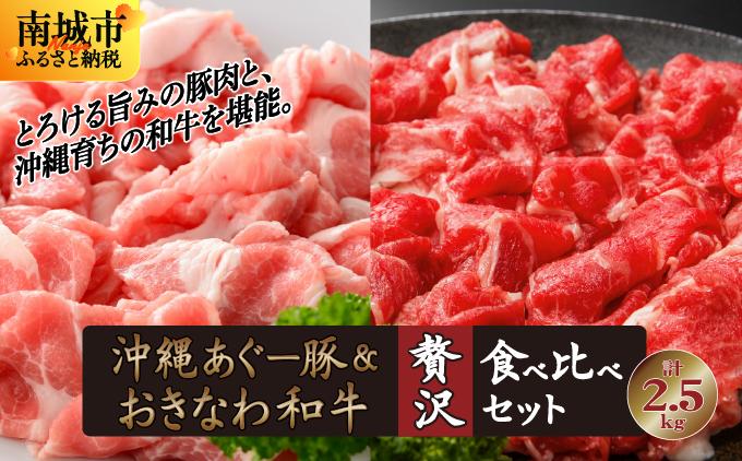【ふるさと納税】沖縄あぐー豚＆おきなわ和牛の贅沢食べ比べセット（2.5kg）