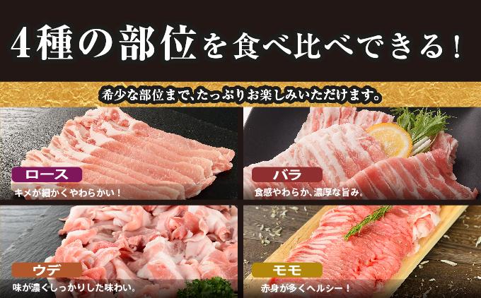 沖縄あぐー豚 しゃぶしゃぶ食べ比べまんぷくセット（2.8kg）
