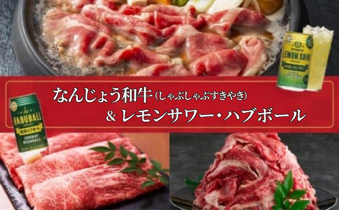 なんじょう和牛（しゃぶしゃぶすきやき）＆レモンサワー・ハブボール BG102