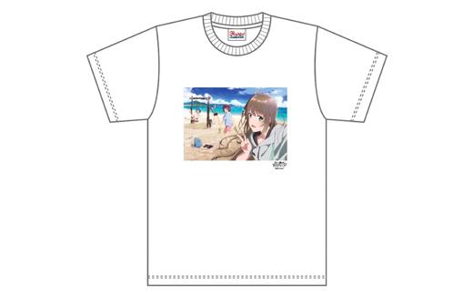 白い砂のアクアトープ描き下ろしTシャツ　Lサイズ