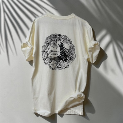 やんばるの自然を纏う オリジナルデザインTシャツ(アイボリーホワイト/XLサイズ)【1732931】