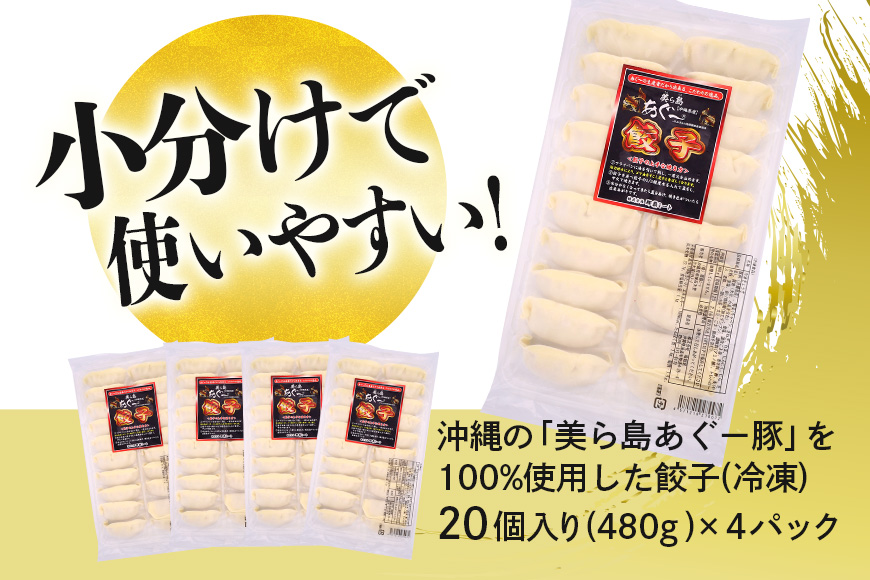 「美ら島あぐーⓇ」餃子　80個（20個入×4P）