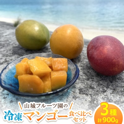 山城フルーツ園の冷凍3種マンゴー食べ比べセット(アップルマンゴー・キーツマンゴー・金蜜マンゴー)【配送不可地域：離島】【1662752】