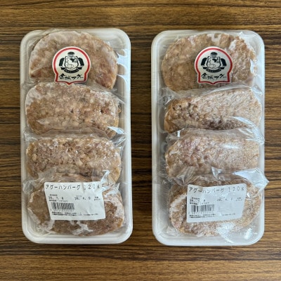 【琉球在来種・無投薬養豚】金城アグーハンバーグ 120g×8個【配送不可地域：離島】【1731178】