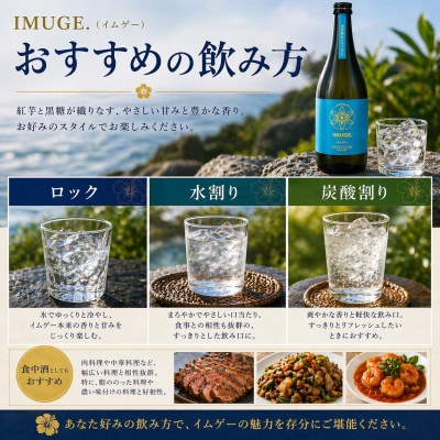 【今帰仁酒造・琉球泡盛】幻の芋酒イムゲー25度 720ml×2本セット【1356724】
