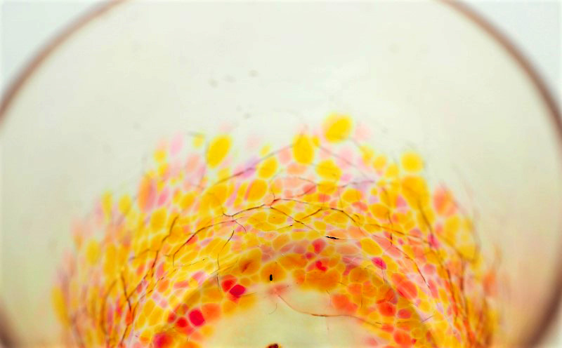 【うみのおと】ヒビロックグラス（アセロラレッド）1個