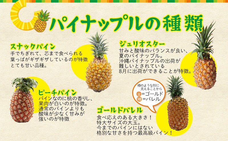 【2026年発送】先行予約 かりゆしゴールド 1玉（約1.5kg～1.9kg） パイナップル スナックパイン デザート フルーツ 家族 子供 果物 取り寄せ 旬 おすすめ ギフト 人気 家庭用 贈答用 母の日 期間限定 パイン 沖縄 ジューシー 南国