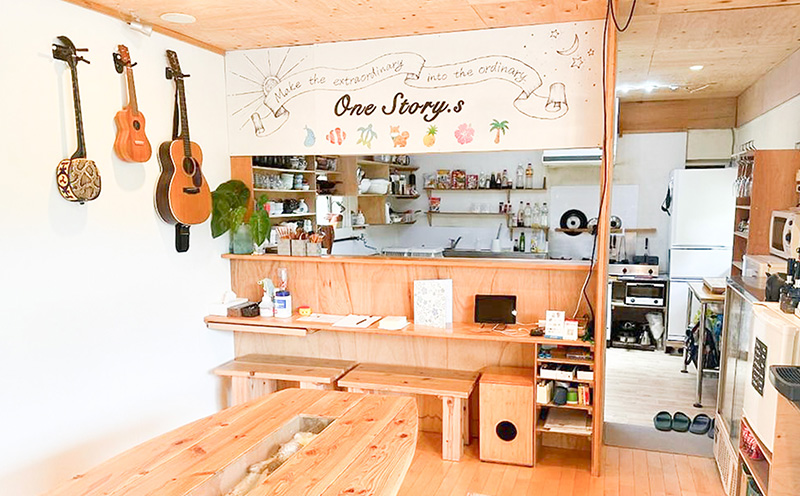 【One story.s】宿泊補助券　1万円分 宿泊 宿 補助券 ゲストハウス ドミトリー ワンストーリーズ シュノーケリング マリン マリンスポーツ コワーキング ワーケーション 個室 コリビング ウッドデッキ リラックス 旅行 観光 沖縄県 本部町 本島北部