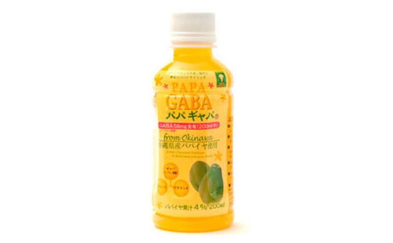 GABA配合　パパギャバ（200ml）24本入り フルーツ 飲料 清涼飲料 ドリンク ソフトドリンク ジュース ペットボトル パパイヤ ぱぱいや ギャバ 人気 おすすめ ギフト プレゼント 贈答 本部 もとぶ 美ら海 沖縄 おきなわ