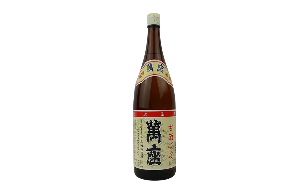 琉球泡盛　萬座古酒43度一升瓶　1.8L 