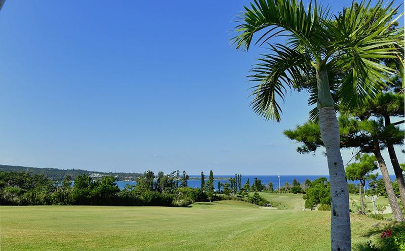 チケット 平日限定 ゴルフプレー券 2名 (恩納村・1ラウンド )【美らオーチャードゴルフ倶楽部】