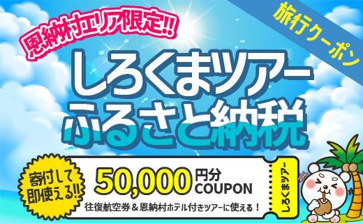 【恩納村】しろくまツアーで利用可能なWEB旅行クーポン（50,000円分）