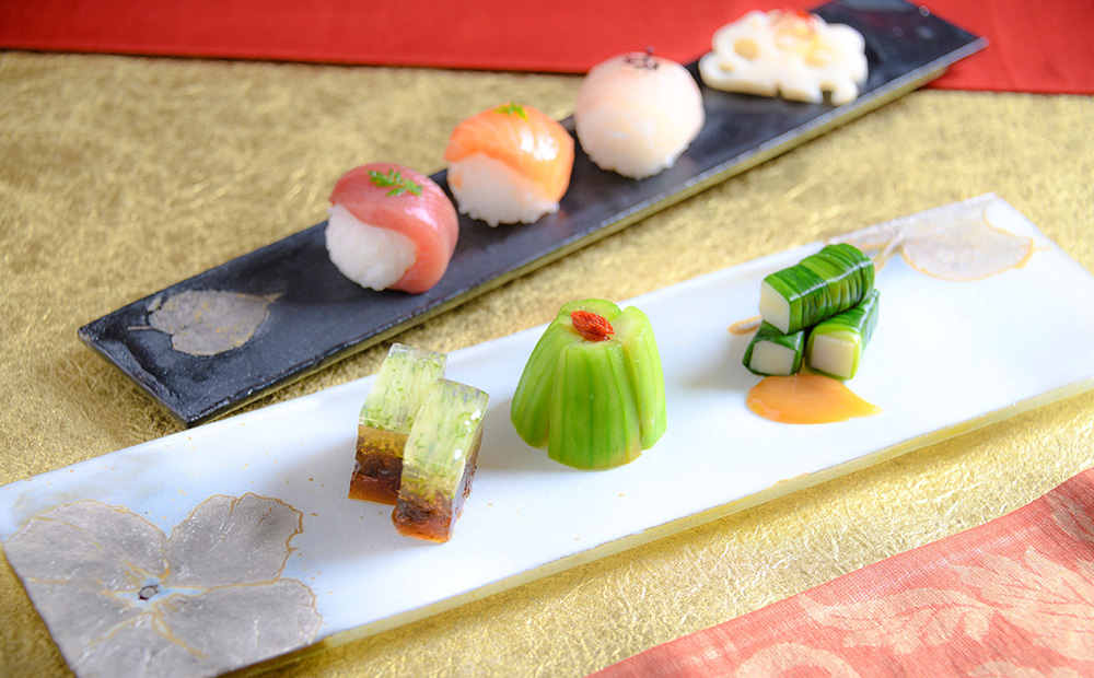 【つづるガラスアート】ゆうなの花－HAKU－「3点セット」 