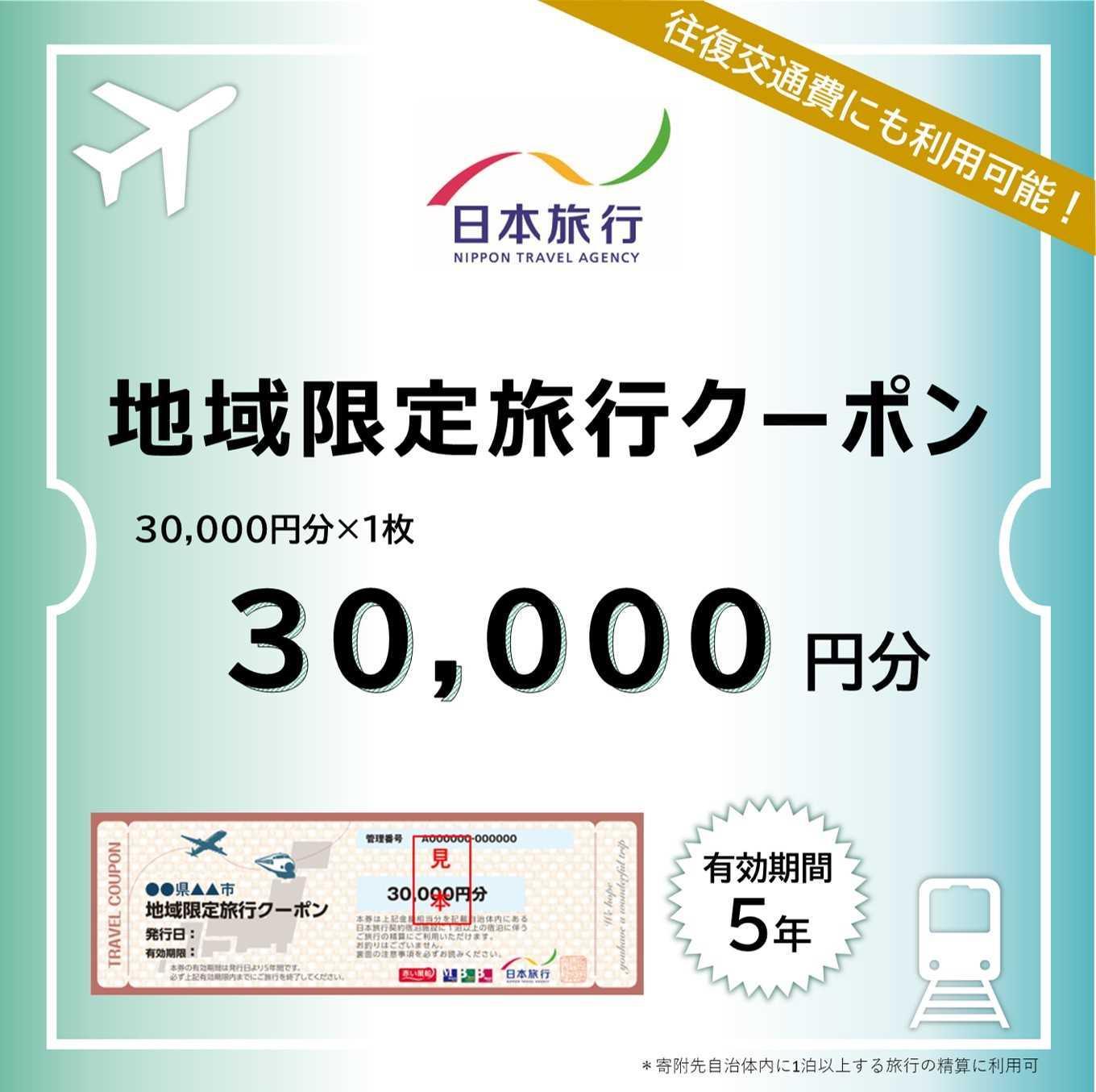 沖縄県恩納村　日本旅行　地域限定旅行クーポン30,000円分