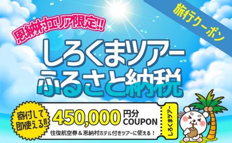 【恩納村】しろくまツアーで利用可能なWEB旅行クーポン（450,000円分）