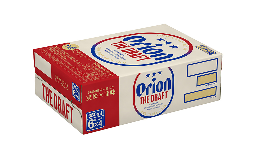 「オリオンビール」オリオン ザ・ドラフト＜350ml×24本＞計8400ml orion 味わい コク 自然 お酒 キャンプ料理 屋外 調理 乾杯 クラフトビール 国産 ギフト 記念日 地元 沖縄県 南国 くつろぎ 送料無料 産地直送 楽しみ