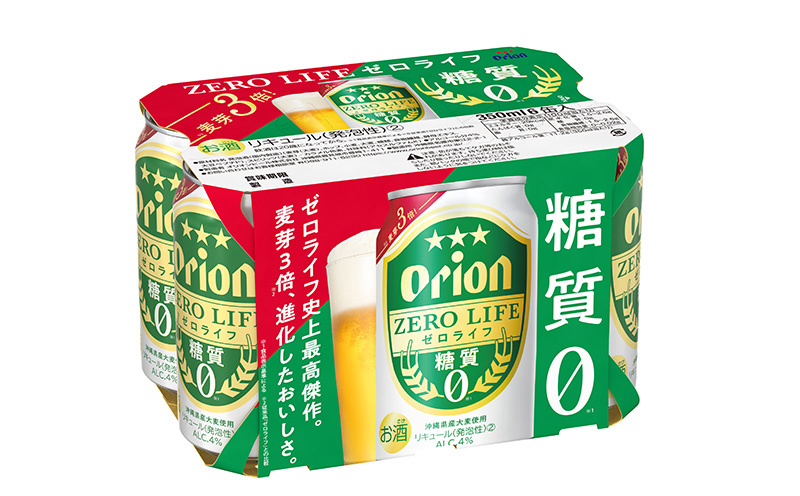 【オリオンビール】糖質ゼロ麦系新ジャンル「オリオンゼロライフ」〔350ml×24缶〕