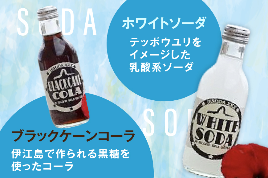 ソーダ 告白飲料 イエソーダ 8本セット [伊江島物産センター 沖縄県 伊江村 ie47bde210011] 炭酸 シュワシュワ 清涼飲料 クラフトソーダ ジュース サイダー