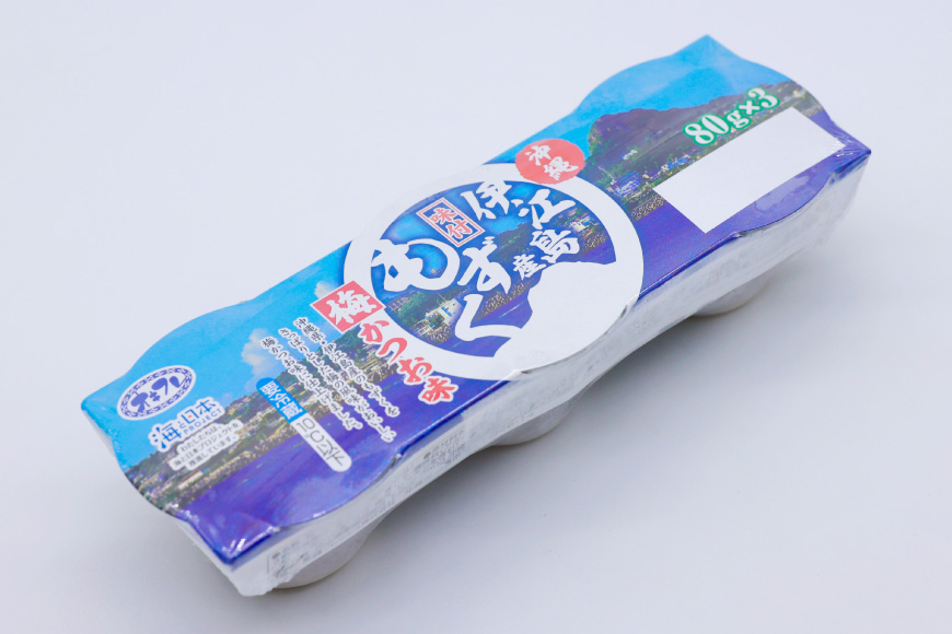 もずく 伊江島産 梅かつお味 80g 6p 計480g [伊江漁業 沖縄県 伊江村 ie47bde290005] モズク 梅 鰹 うめ かつお 味付き 味付け さっぱり