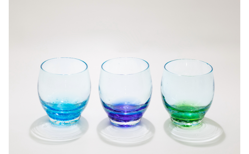 【RYUKYU GLASS WORKS 海風】バドロック＜緑＞