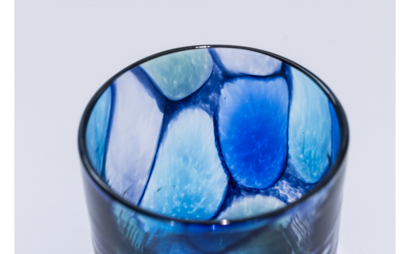 【RYUKYU GLASS WORKS 海風】ステンドロック（BLUE）