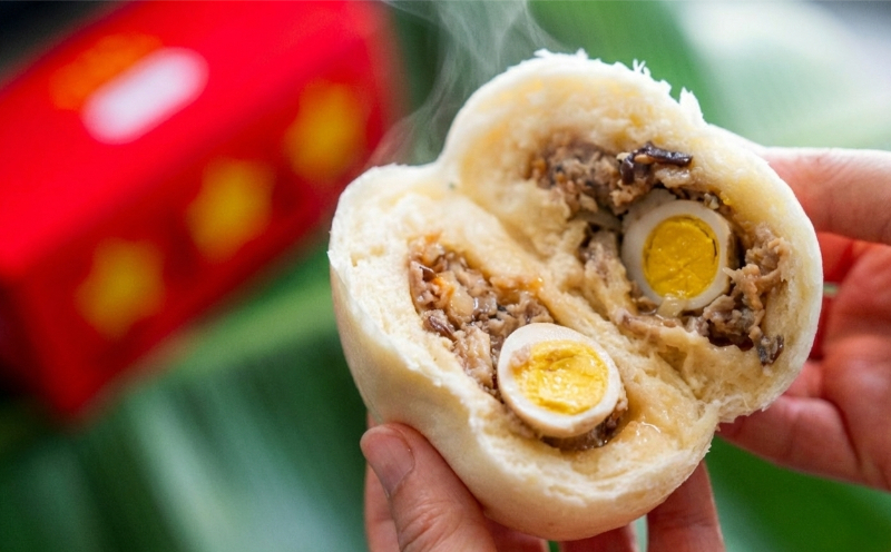 ＜ベトナムちゃん特製＞レモングラス沖縄豚まん4個入 ☆ 沖縄 読谷 人気店 ベトナム料理店 ジューシー うずら入り 手作り