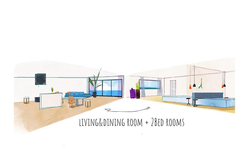 【ふるさと納税】◆BLUE STEAK WONDER CHATAN◆オーシャンビューコンドミニアム　2泊朝食付 ご宿泊券（1～4名様）