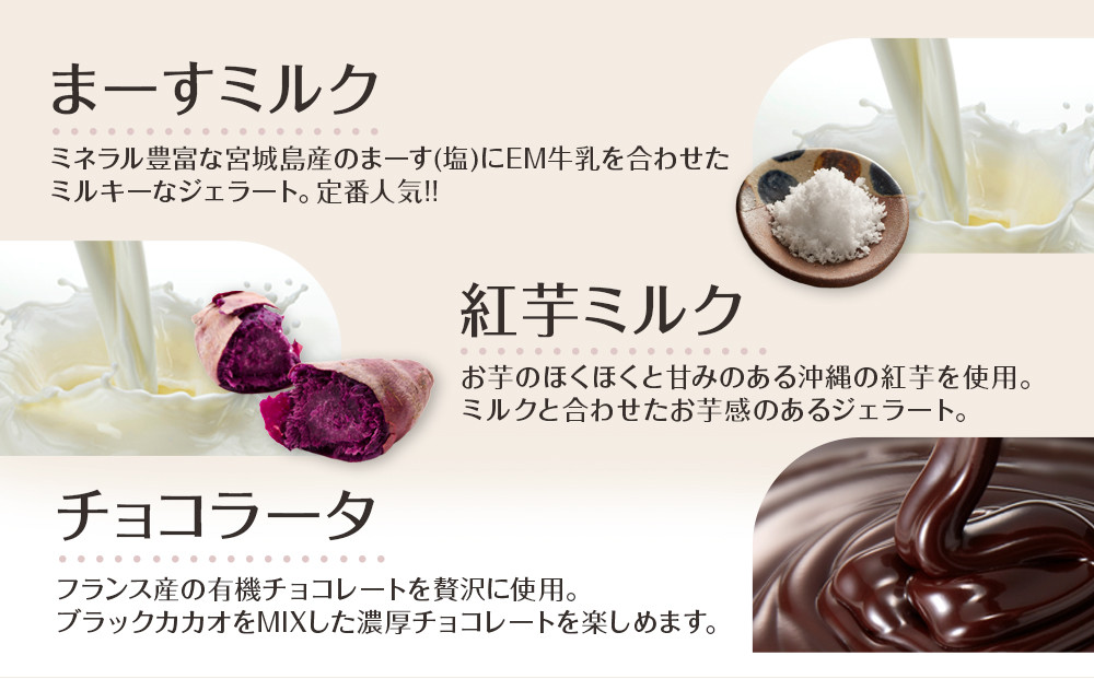 沖縄　こころおどる　ジェラート12個セット