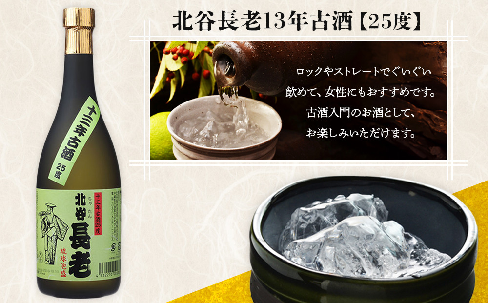 【ふるさと納税】北谷長老13年古酒【25度】｜お酒 古酒 沖縄 13年 25度 ギフト