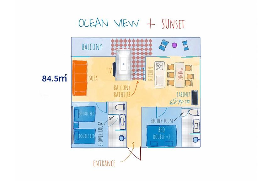 ããµãããšçŽçšãâBLUE STEAK WONDER CHATANâãšã°ãŒã¯ãã£ãã»ãã³ãããŠã¹ã5æ³æé£ä» ã宿æ³åžïŒ1ïœ4åæ§ïŒ