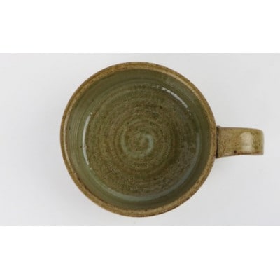 伝統のやちむん　からくさ紋様スープカップ(1個)【仁陶器工房】【1724480】