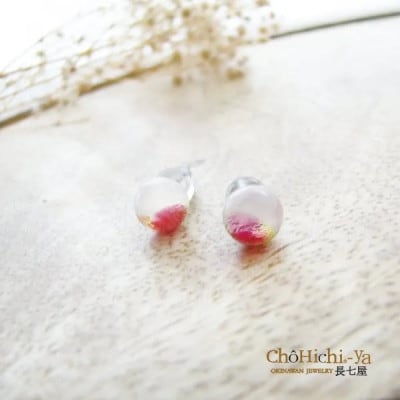 長七屋の月桃ピアス【GeP-1】証明書付【1712064】