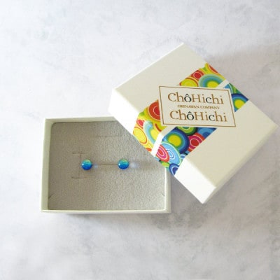 長七屋のケラマブルーピアス pi06-1 販売証明書付き シルバー【1357532】