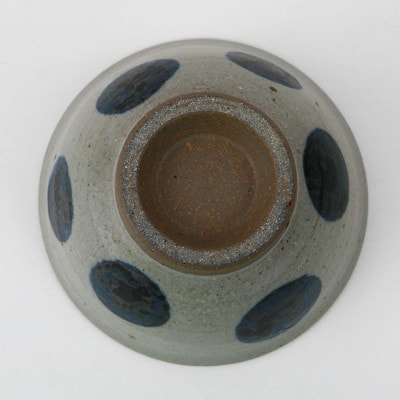伝統のやちむん　丸紋 3.5寸マカイ ペア　【仁陶器工房】【1724474】